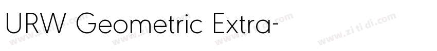 URW Geometric Extra字体转换